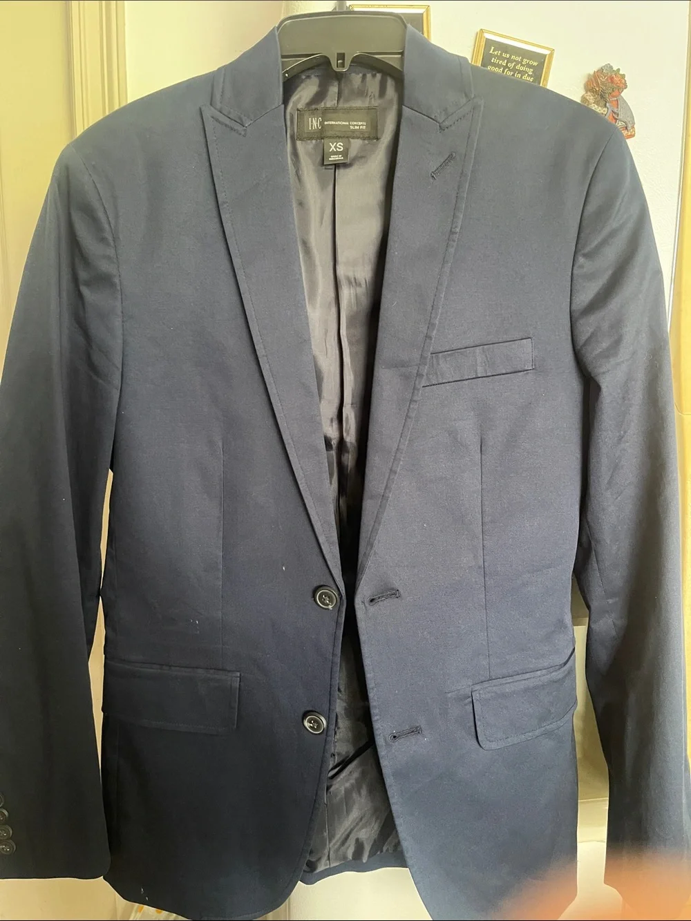 INC International Concepts Men's Navy Sport Coat Blazer
